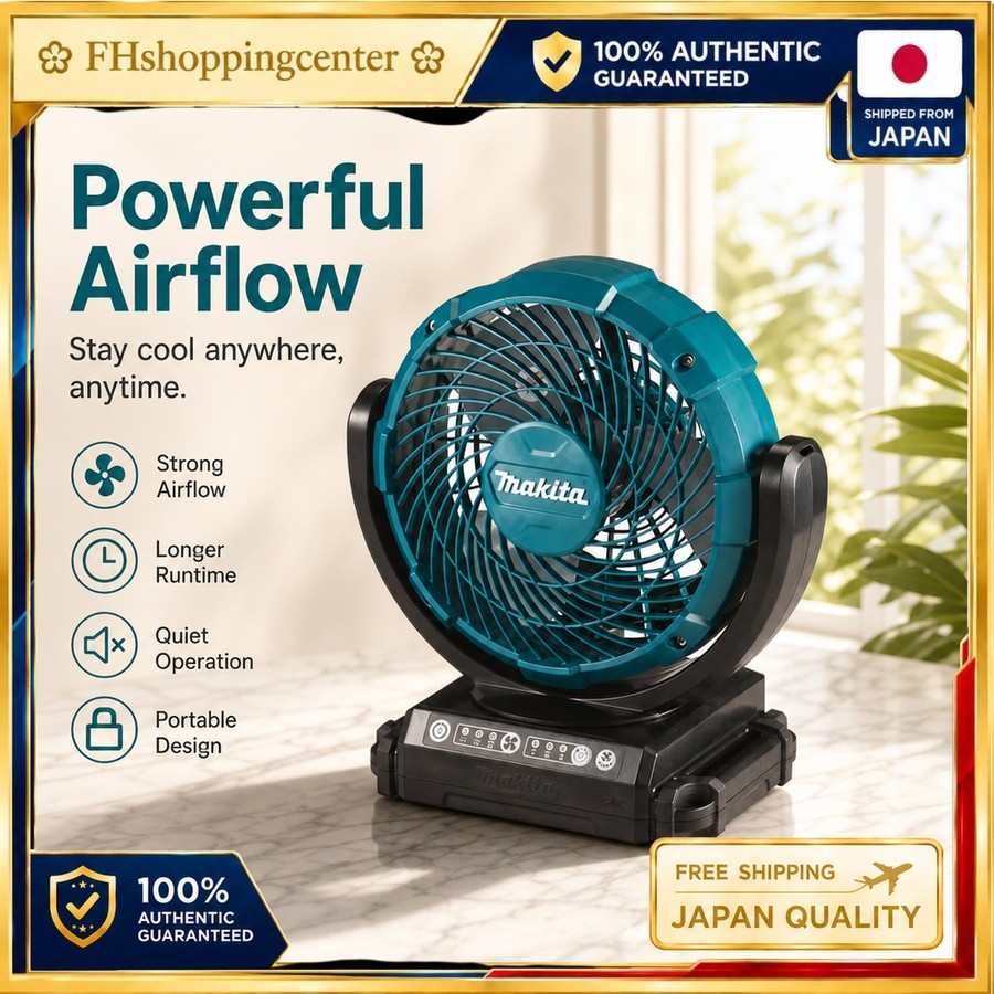 Makita CF101DZ 10.8V Cordless Fan 18cm with AC Adapter พัดลมพกพา | ส่งตรงจากญี่ปุ่น