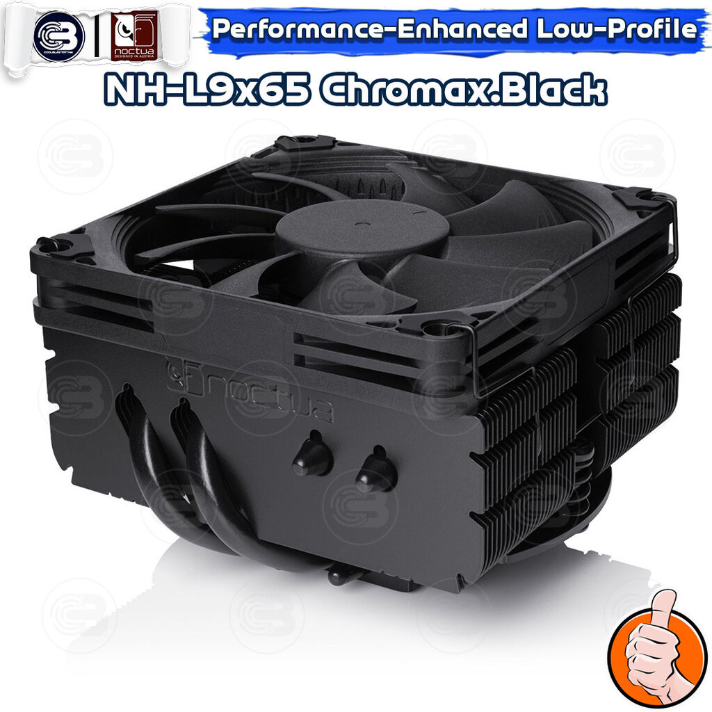 [CoolBlasterThai] NOCTUA NH-L9x65 CHROMAX.BLACK Low-porfile Heat Sink CPU Cooler (AM5/LGA1700 Ready)