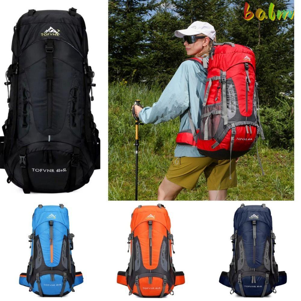 BALM Camping Backpack, 70 L กระเป๋าเป้เดินทางขนาดใหญ่, สายสะพายไหล่ที่ใช้งานได้จริงกระเป๋ากีฬา Heavy