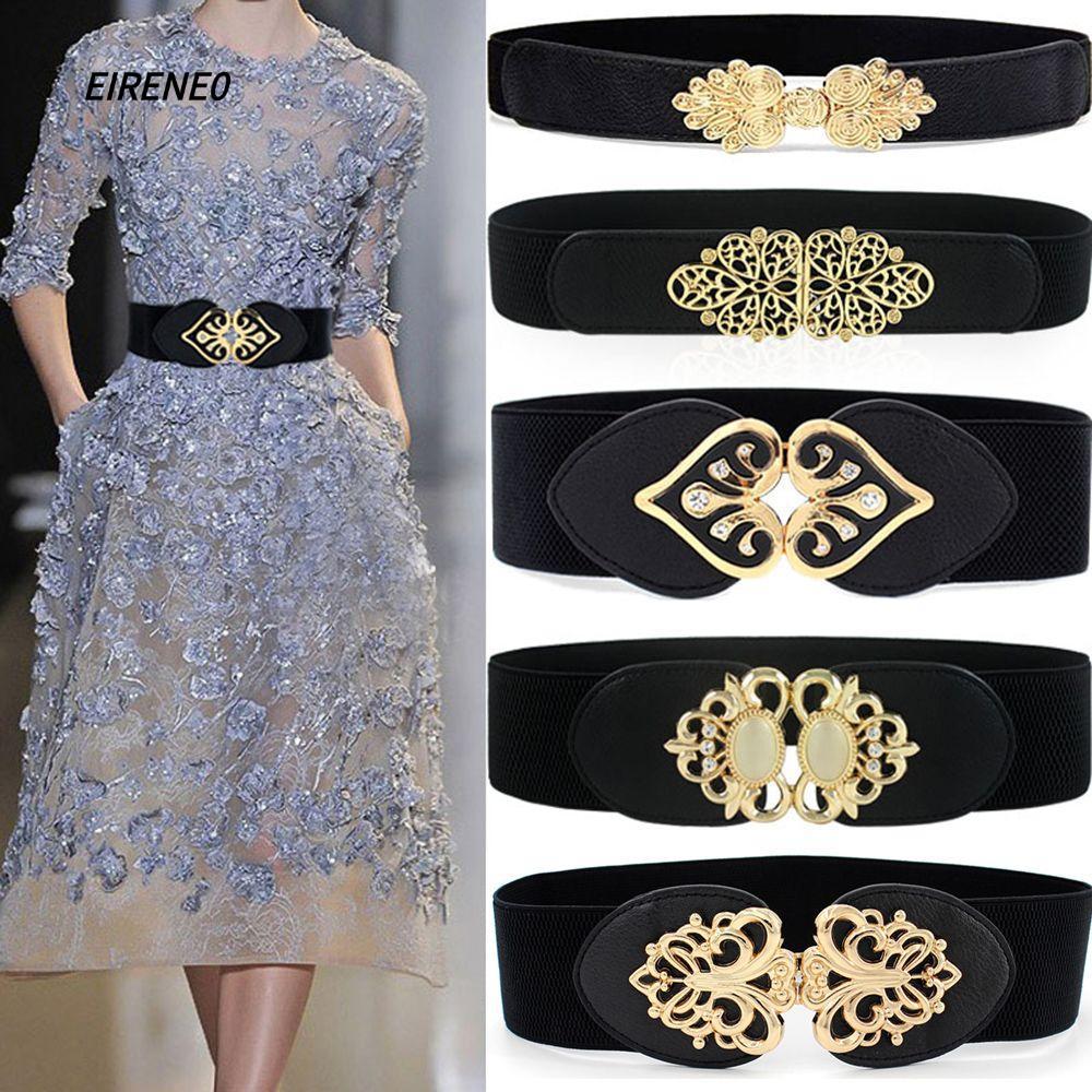 EIRENE0 Waistband แฟชั่นหญิง Elegant Elastic Buckle