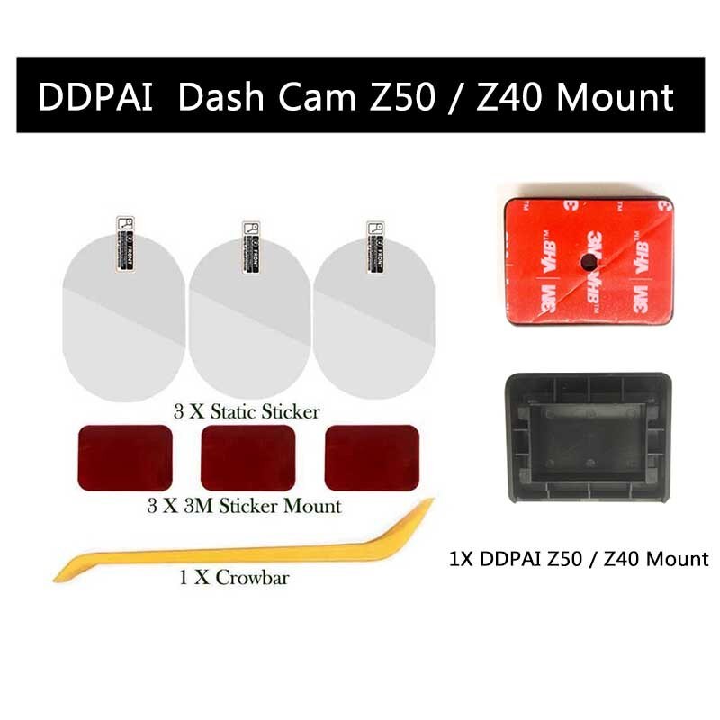 สําหรับ DDPAI Z40 Dash Cam Mount 3M ฟิล์มและสติกเกอร์แบบคงที่สําหรับ DDPAI รถ DVR 3M ผู้ถือฟิล์ม