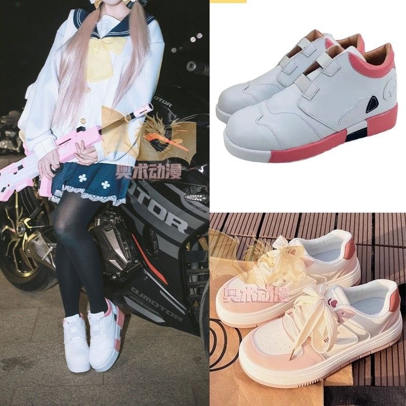 Rifumei cos รองเท้า Azure ไฟล์ Aciya Ribumei คอสเพลย์เพิ่มรองเท้าสากลสบายๆทุกวัน