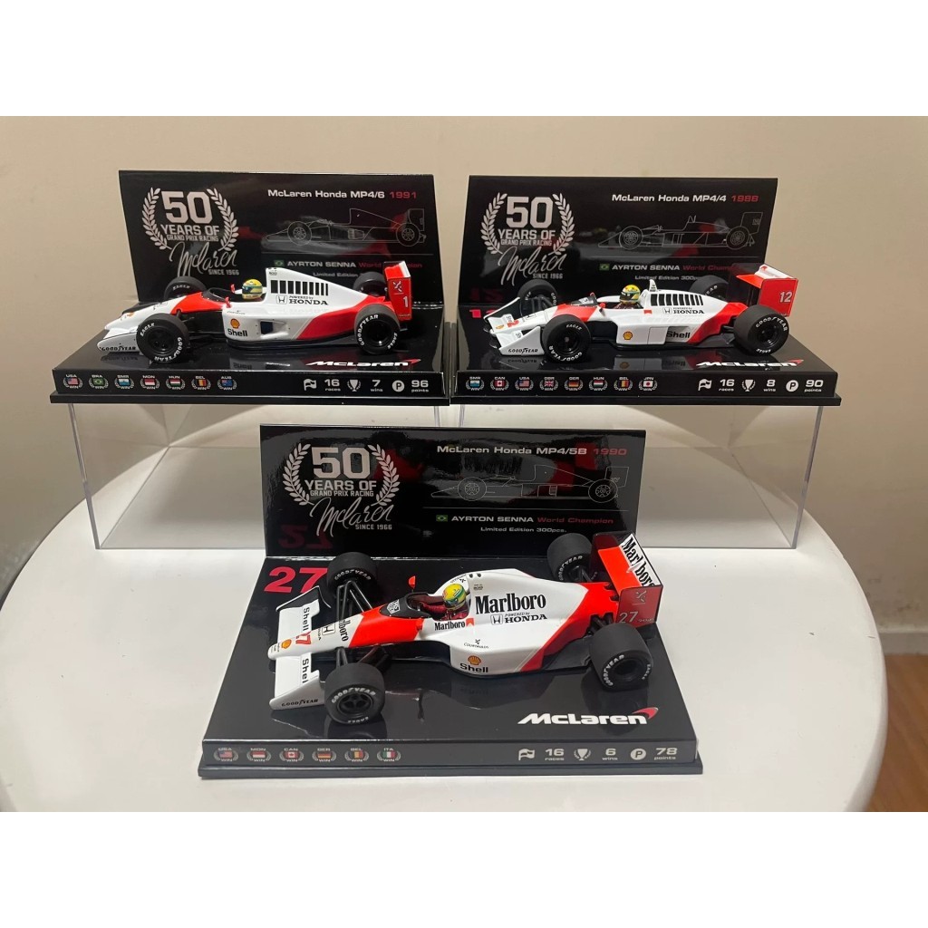 [คลังสินค้าพร้อม] [ขาย] 1/43 Mini Chessena McClaren Fleet 50th Anniversary World Champion Series 198