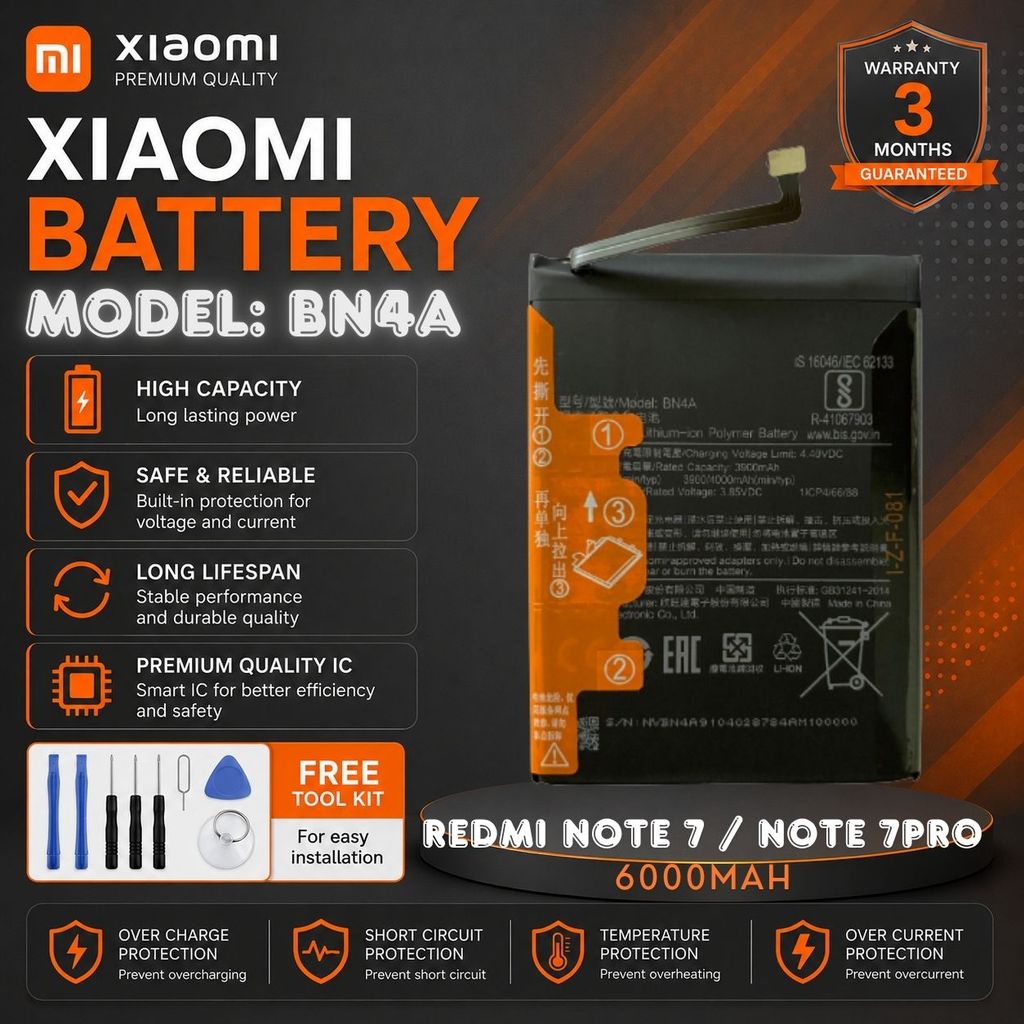 แบต Battery Xiaomi REDMI NOTE 7 / NOTE 7PRO (model BN4A) งานแบตเตอรี่ REDMI NOTE7/NOTE 7PRO BM4A