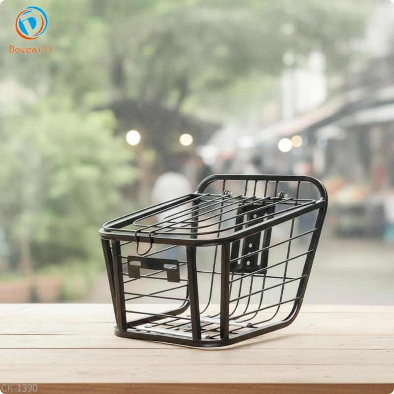 [Freneci2] ตะกร้าจักรยานด้านหลังพร้อมฝาปิด Heavy-Duty Cycle ชั้นวางด้านหลังตะกร้า Rust-Resistant Cyc