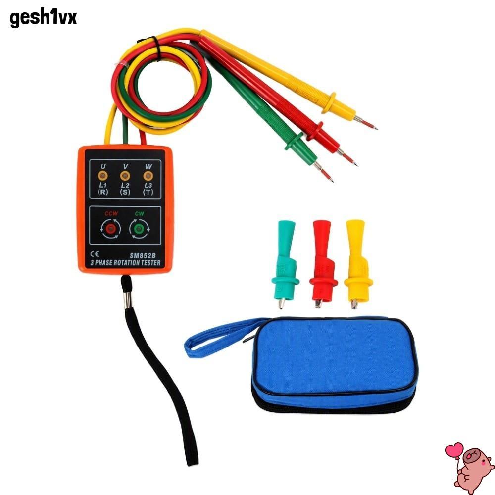 LOLLIPOP เครื่องวัดลําดับเฟส, Buzzer 20Hz-400Hz เครื่องทดสอบการหมุนเฟส, Professional SM852B 60V-600V