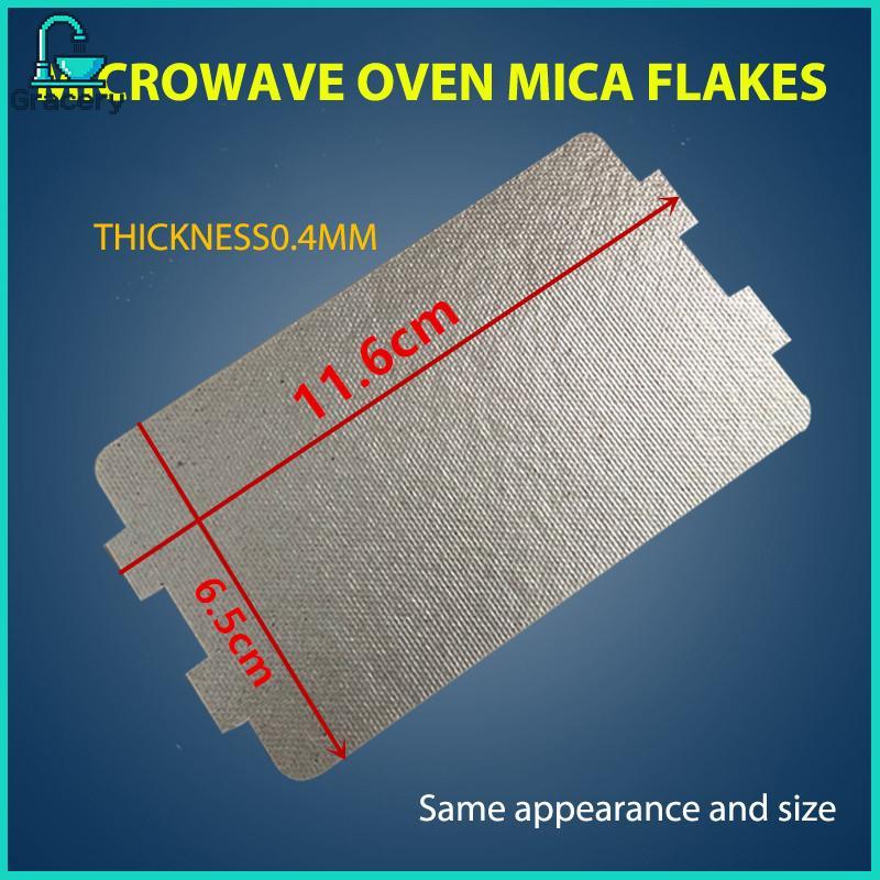 Graceryif.th 5PCS เตาอบไมโครเวฟ Mica แผ่น 116*64 MM อะไหล่สําหรับ Midea N05 20 TH