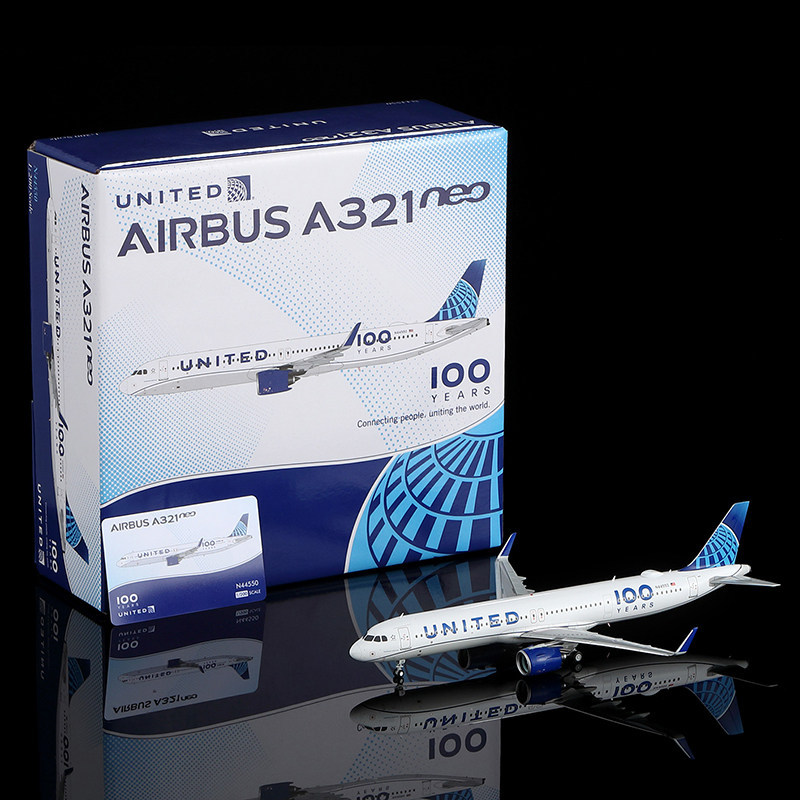 SQ Wings 100/200 United Airlines A321 เครื่องบินโลหะ รุ่น N44550