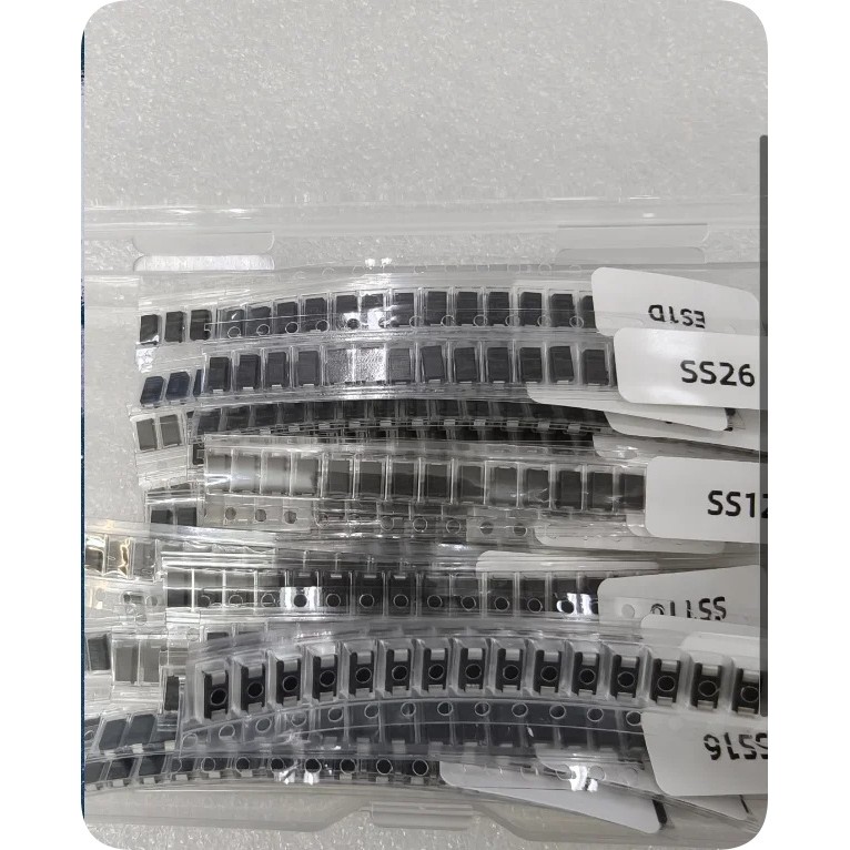 SMA Rectifier Diode Kits 25 ค่า*20 ชิ้น = 500 ชิ้น (SS12 SS14 SS16 SS24 SS26 SS34 SS36 SS54 SS56 SS1