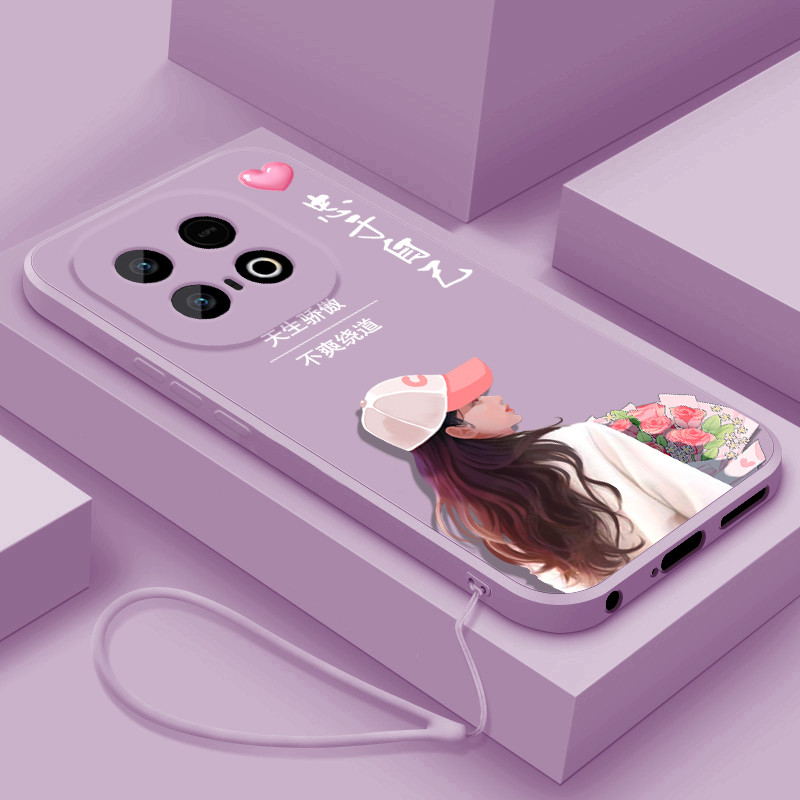 เหมาะสําหรับ iQOOZ10Turbo + เคสโทรศัพท์สไตล์ใหม่ iqooz10turboPro ซิลิโคนเหลวป้องกันกรณี z10x เลนส์รว