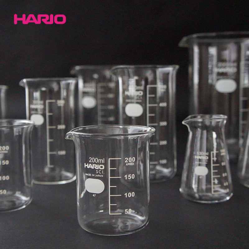 [Flagship Store] HARIO บีกเกอร์แก้วทนความร้อน Scale Cup ถ้วยกาแฟ อุปกรณ์ทดลอง ถ้วยตวง Low-Type BK