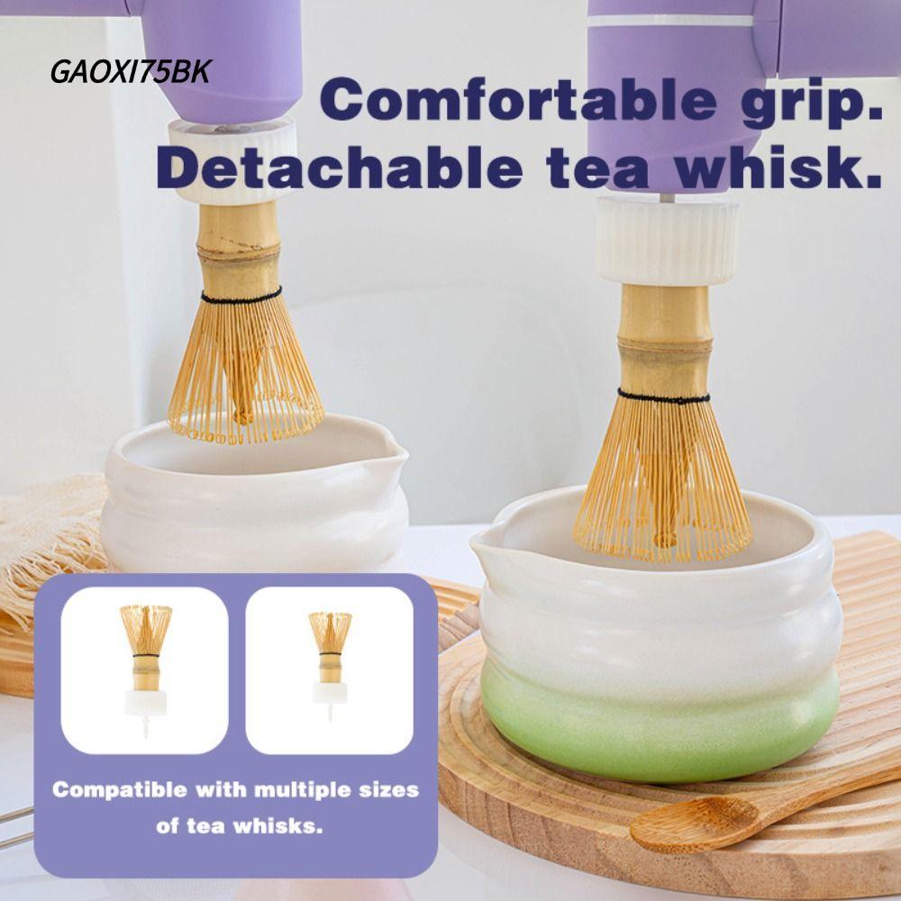 GOXI75BK ไฟฟ้า Matcha Whisk, ปรับไฟฟ้า Matcha Whisk อุปกรณ์ที่มีประโยชน์สามระดับReusable Tea Tool แป