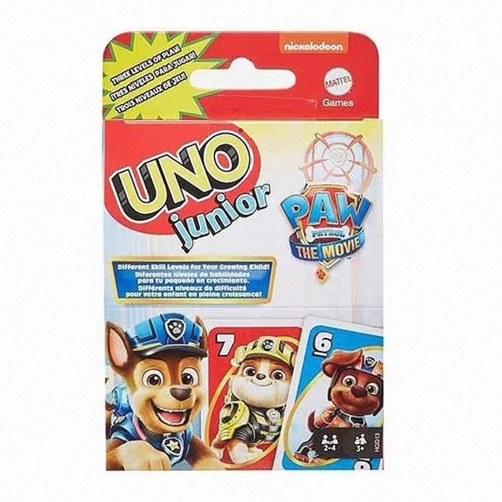 2026 สินค้าใหม่ UNO Junior Cards Paws Team Edition Solitaire เกมกระดานเล่นไพ่ความบันเทิงเพื่อการศึกษ