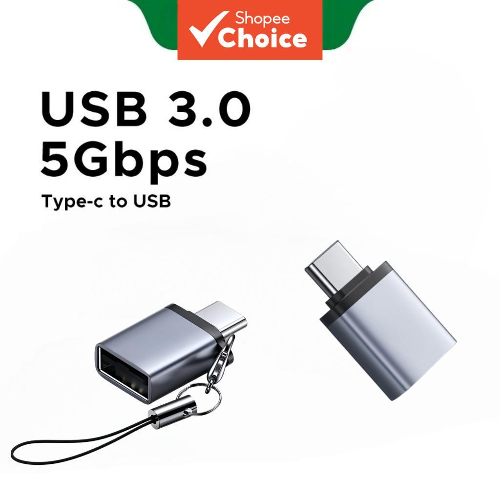 อะแดปเตอร์แปลงข้อมูล Type-C เป็น USB 3.0 ความเร็ว 5Gbps สําหรับ MacBook แล็ปท็อป Samsung Huawei