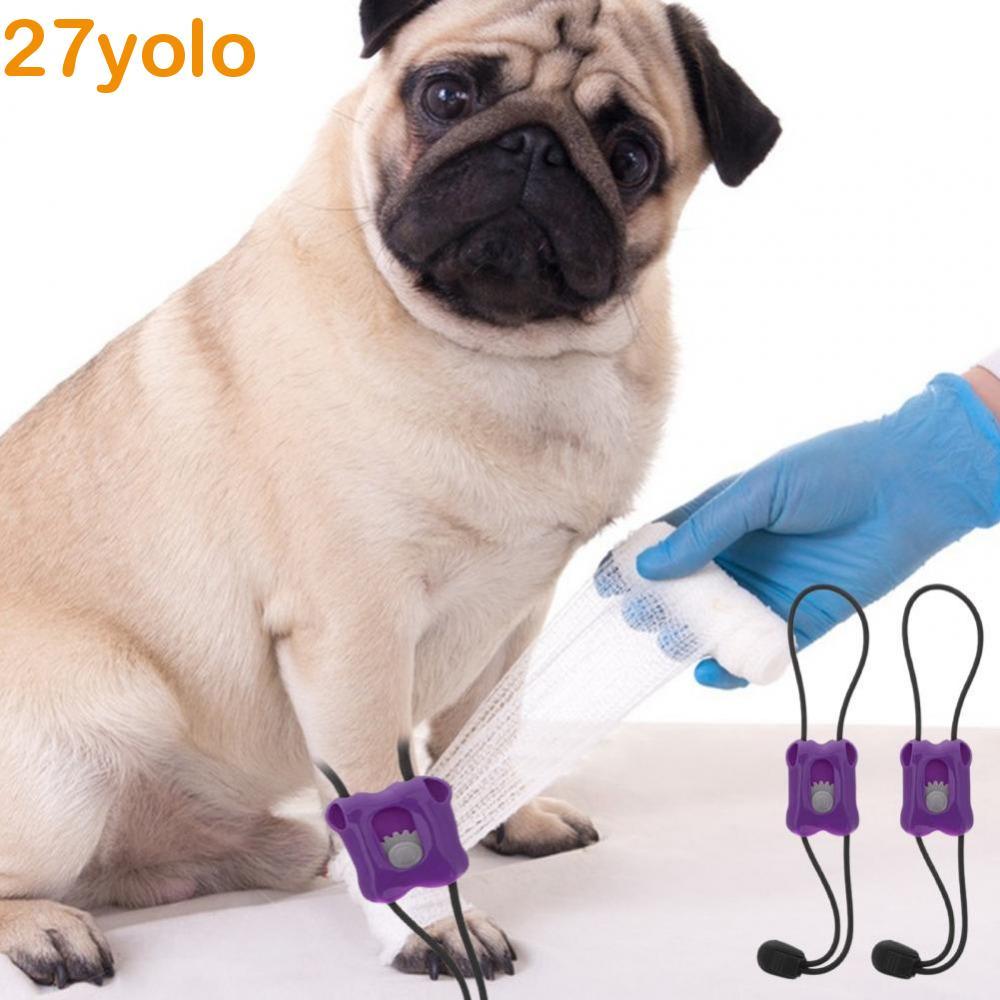 YOLO สัตว์ Tourniquet 2 ชิ้นปรับได้สําหรับสุนัขแมวพลาสติก Professional ปฏิบัติฉุกเฉิน Tourniquet