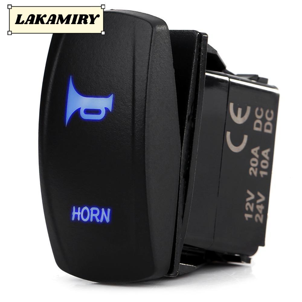 LAKAMIRY On Rocker Switch, 12V-24V 3 Pin Rocker Toggle Switch, การออกแบบกันน้ําสากลบนฟังก์ชั่น 3 Pin