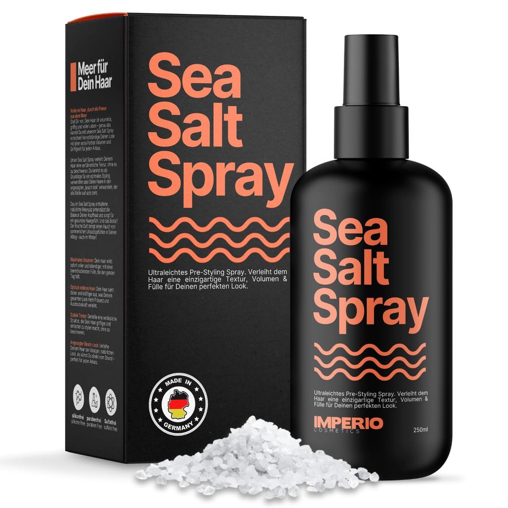 IMPERIO Sea Salt Spray 250ml-Provide Hair Texture, Volume and Beach Wave Effect
