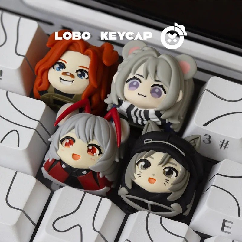 ใหม่ Keycap Custom Anime Character Artisan Keycap สําหรับตกแต่งคีย์บอร์ดแบบกลไก