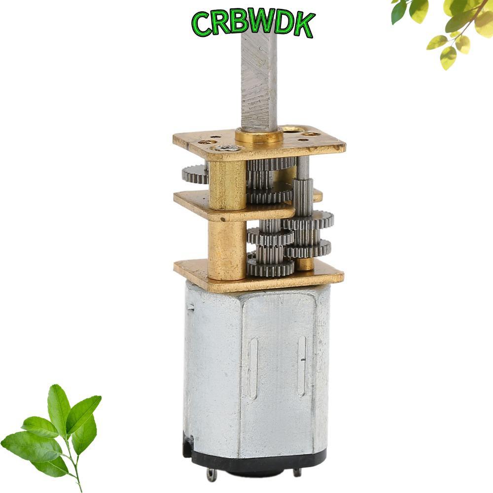 CRBWDK Reduction Gear Motor, DC 6V 50RPM 30RPM 100RPM Geared Motor, Durable High Torque Metal Gearbo