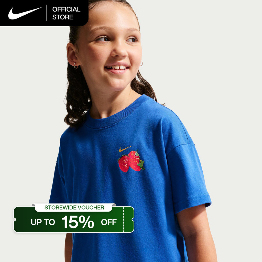 Nike Big Kids' (Girls') Sportswear T-Shirt - Game Royal [IO2024-480]