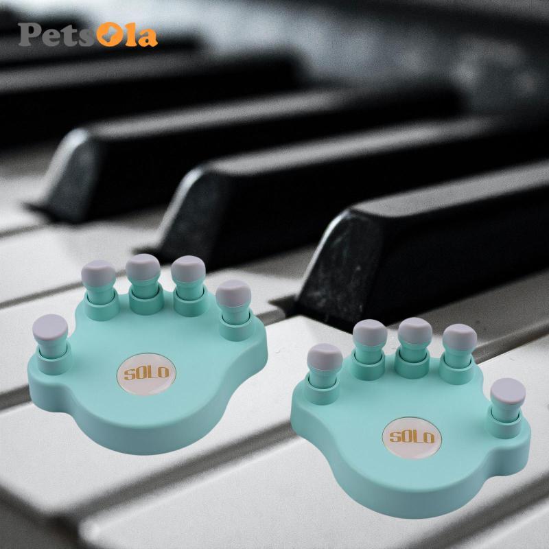 [Koolsoo2] 2 ชิ้นเปียโน Finger Trainers Hand Exerciser Finger Correctors Finger Strengthener Soft Se