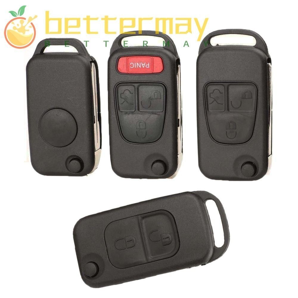 BETTER-MAYSHOW ฝาครอบกุญแจรถ, HU39 HU64 พับกุญแจรีโมท, เปลี่ยน 1/2/3/4 ปุ่ม Flip Fob Shell สําหรับ B