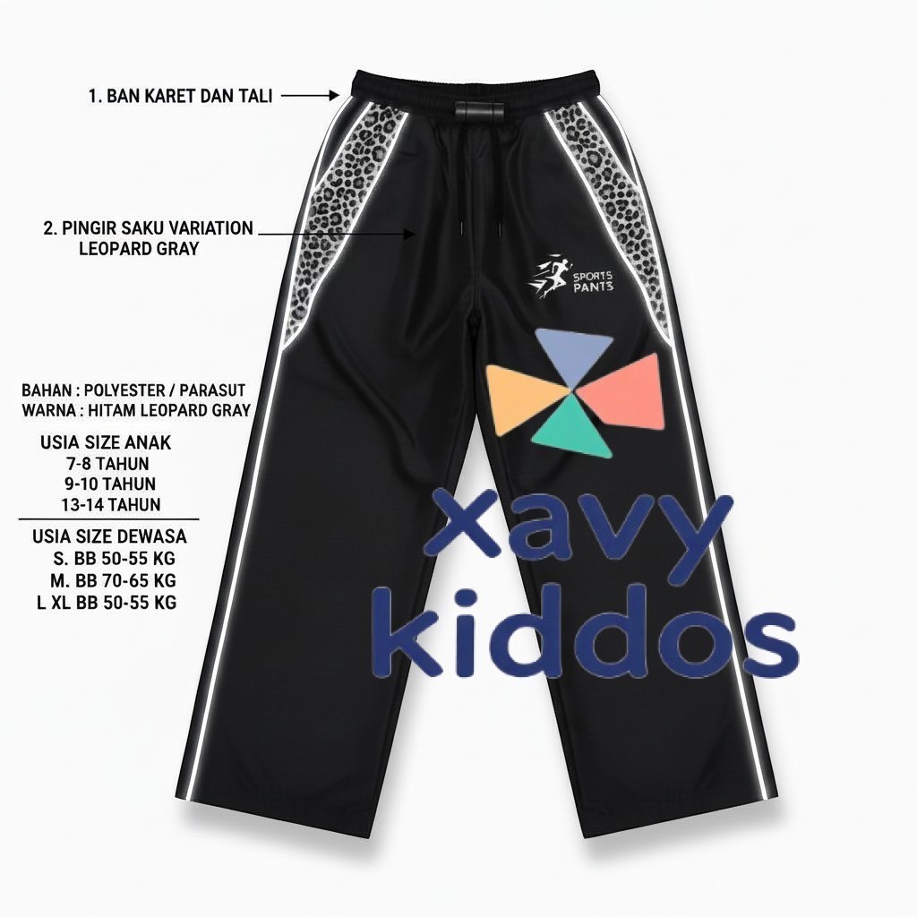 - SPORTS SML XL XXL 3XL A CVD Lexvynz กางเกง Skena สําหรับเด็ก Tiger COMBINATION Vintage สะท้อนแสง L