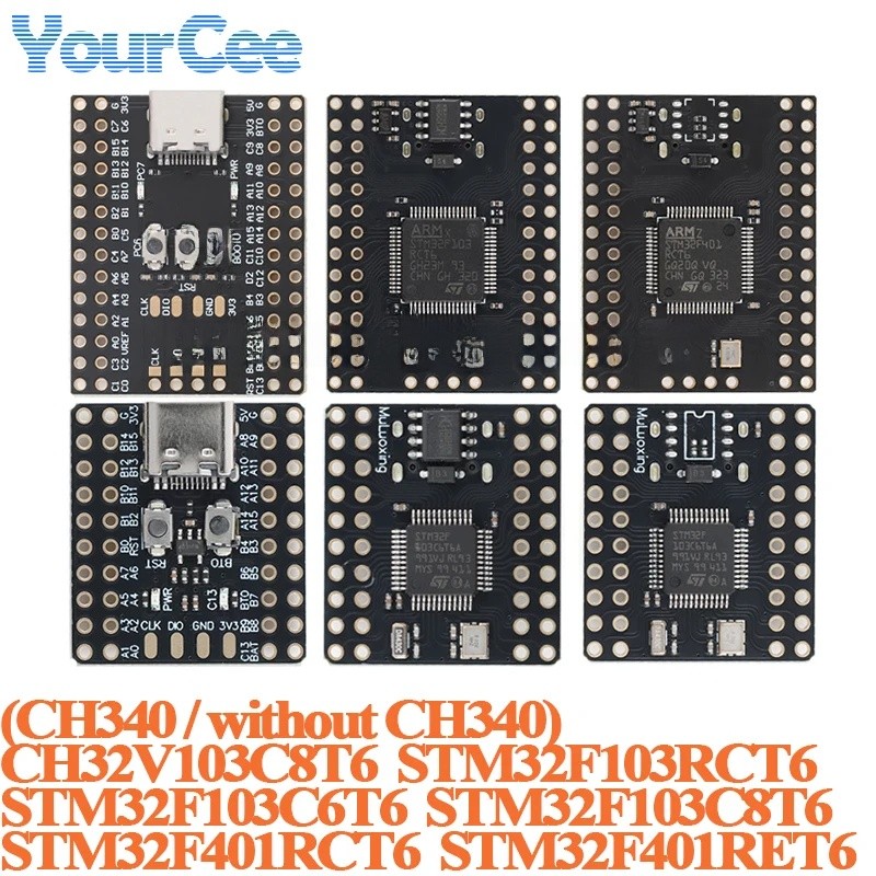 2 ชิ้น/1 ชิ้น Mini Arm 32Bit MCU ระบบ Development Board CH340 STM32F103C6T6 STM32F103C8T6 CH32V103C8