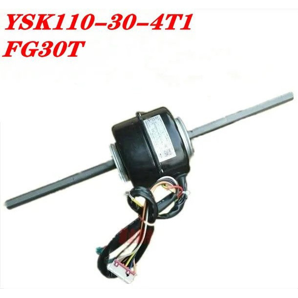 มอเตอร์พัดลมคอยล์ฟานคอยล์ Gree ทองแดงแท้ รุ่น FG30T YSK110‑30‑4T1 ทดแทน FG30E อะไหล่มอเตอร์เครื่องใน