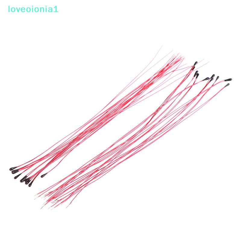 loveoionia1 10PCS NTC Thermistor ตัวต้านทานความร้อน MF52B 10K 100K Probe สาย B3470 B3380 B3950 B3435