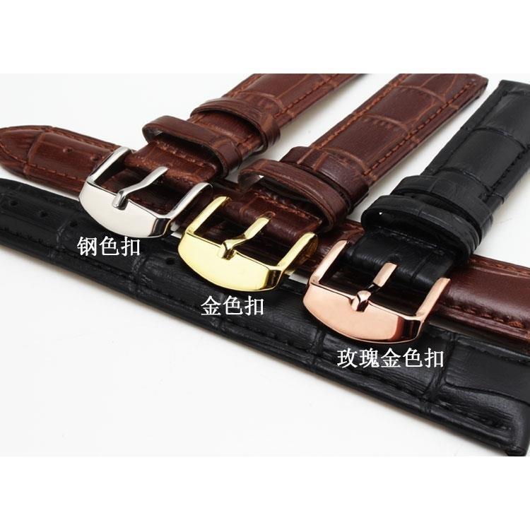 Strap เหมาะสําหรับ timex timex สายนาฬิกาหนังแท้ Unisex Pin Buckle Bracelet 14|16|18|19|20|21|22มม