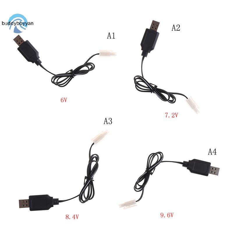 Teeny-weeny DC 6V 7.2V 8.4V 9.6V RC แบตเตอรี่ USB Charger Adapter สําหรับรีโมทคอนโทรลรถ tw