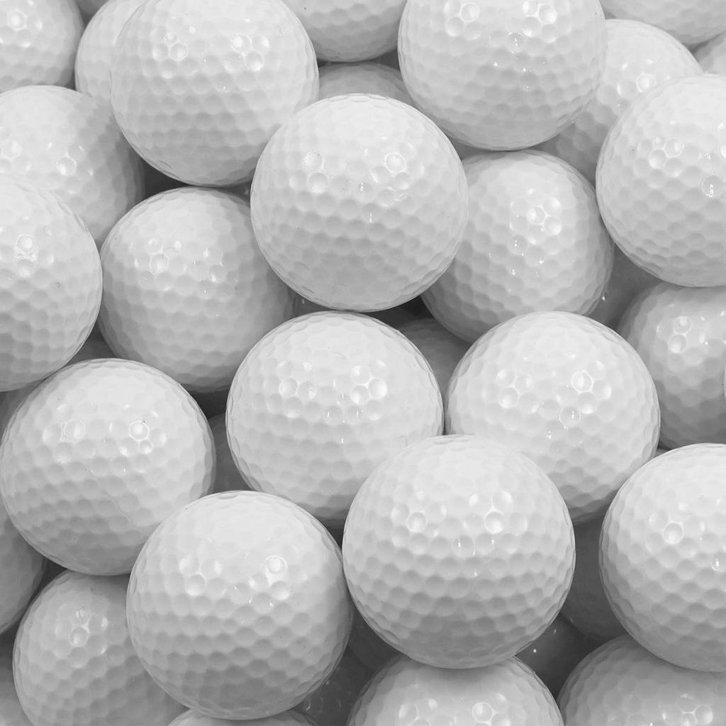 Golf Practice Balls, 2-Piece Low-Flight Range Balls, Durable and Scuff-Resistant, Realistic Feel Sim