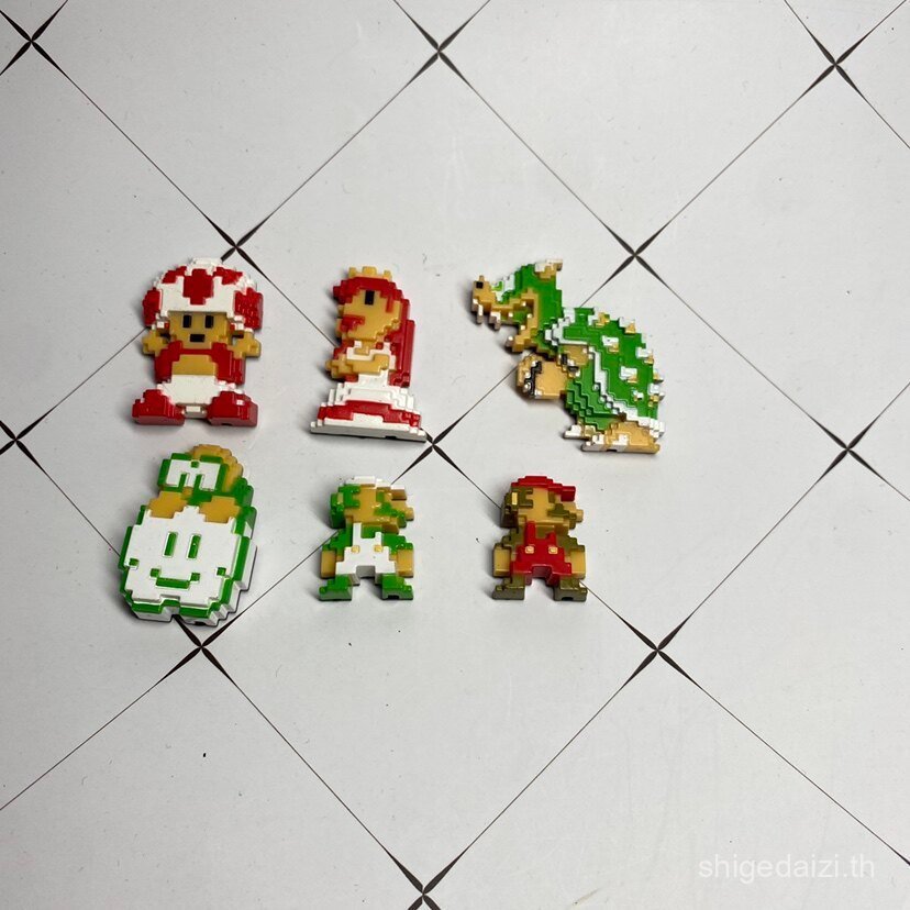 ขายร้อน 2025 Bulk Super Mario Mini Pixel Building Block ตกแต่ง Mario ตุ๊กตา diy เครื่องประดับ K1JX