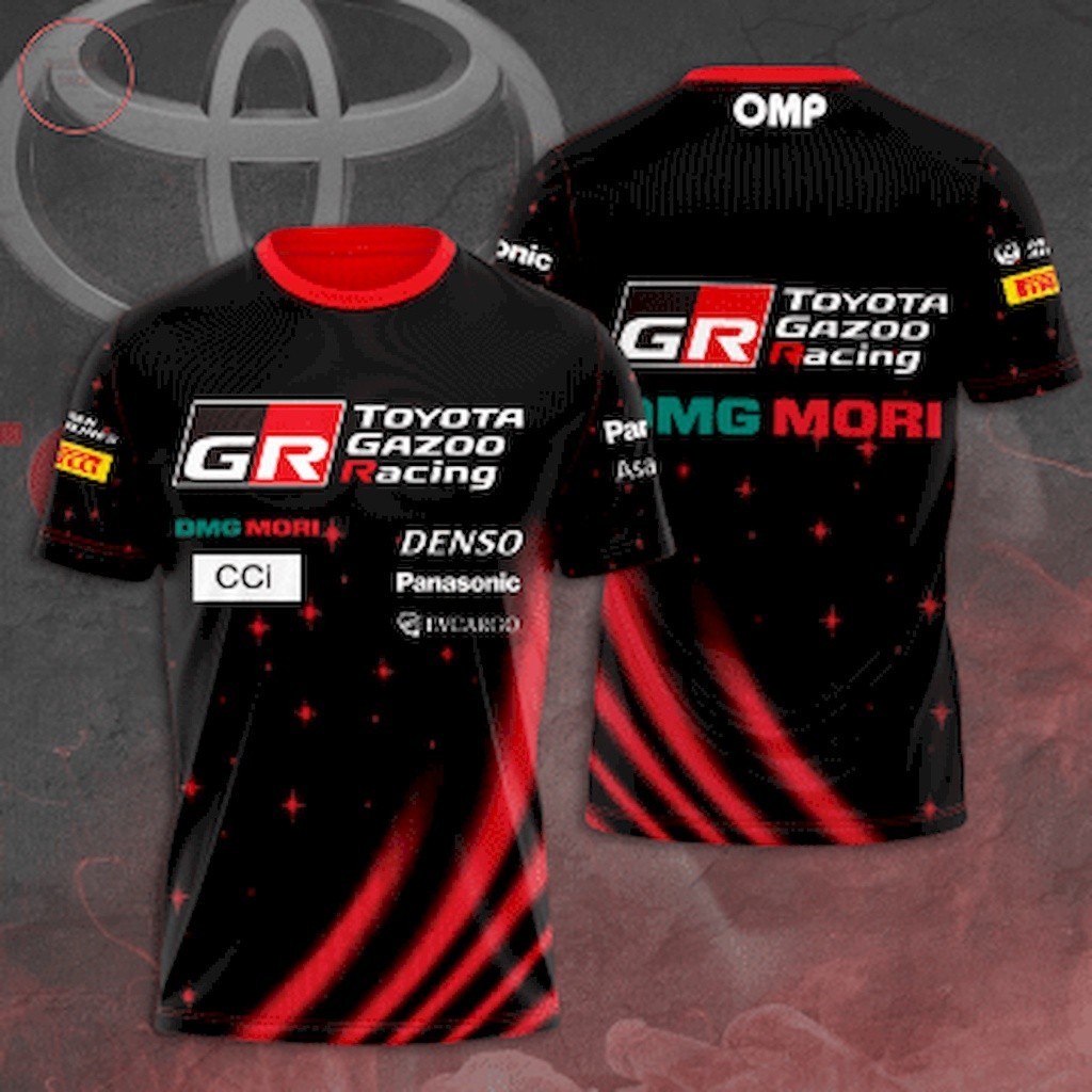 👕✨Toyota Gazoo Racing Fanmade 3D พิมพ์เสื้อยืดลําลองแห้งเร็ว 2XS-6XLXS-6XL