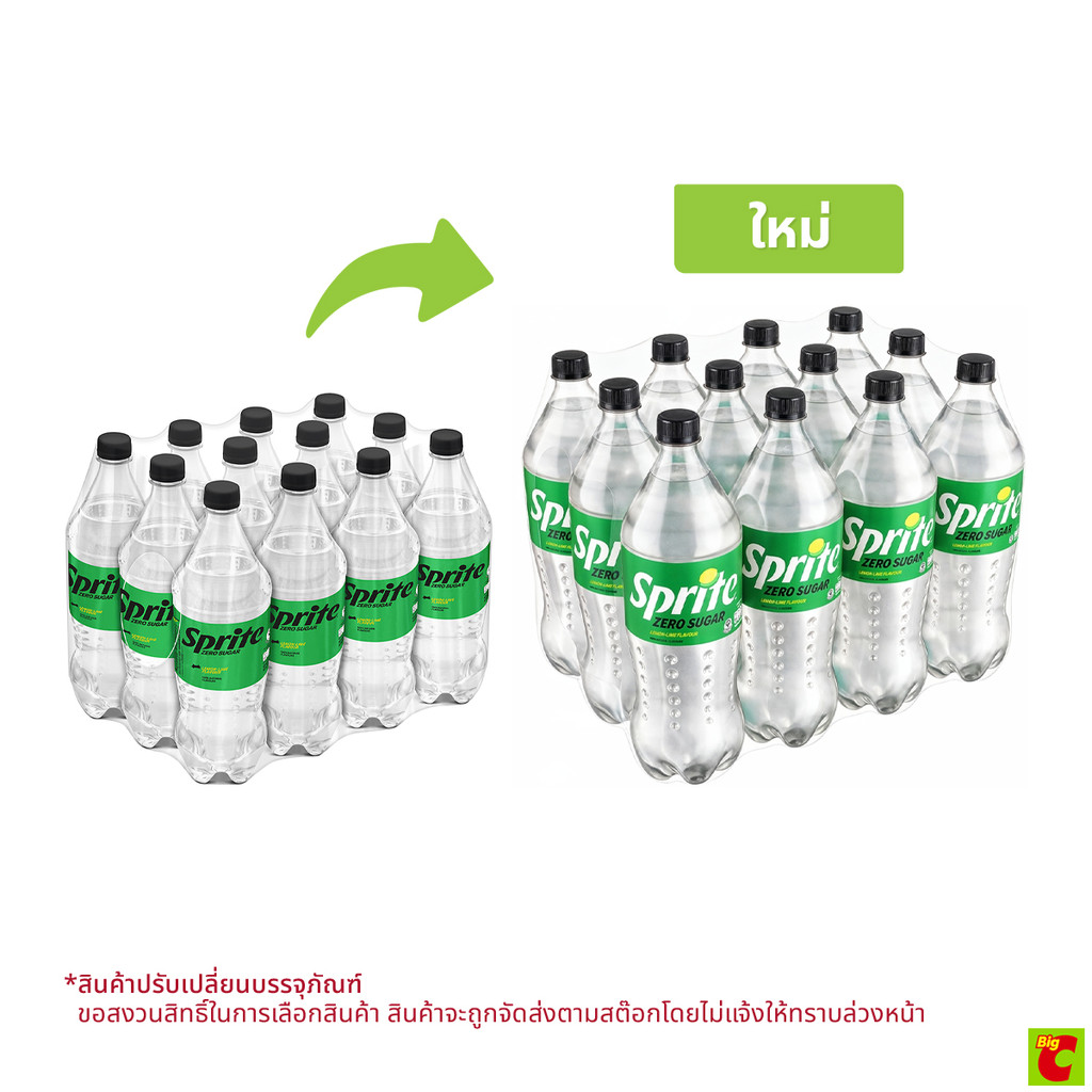 [สินค้าส่งด่วน] สไปร์ท น้ำอัดลม สูตรไม่มีน้ำตาล 1 ล. x 12 ชิ้น