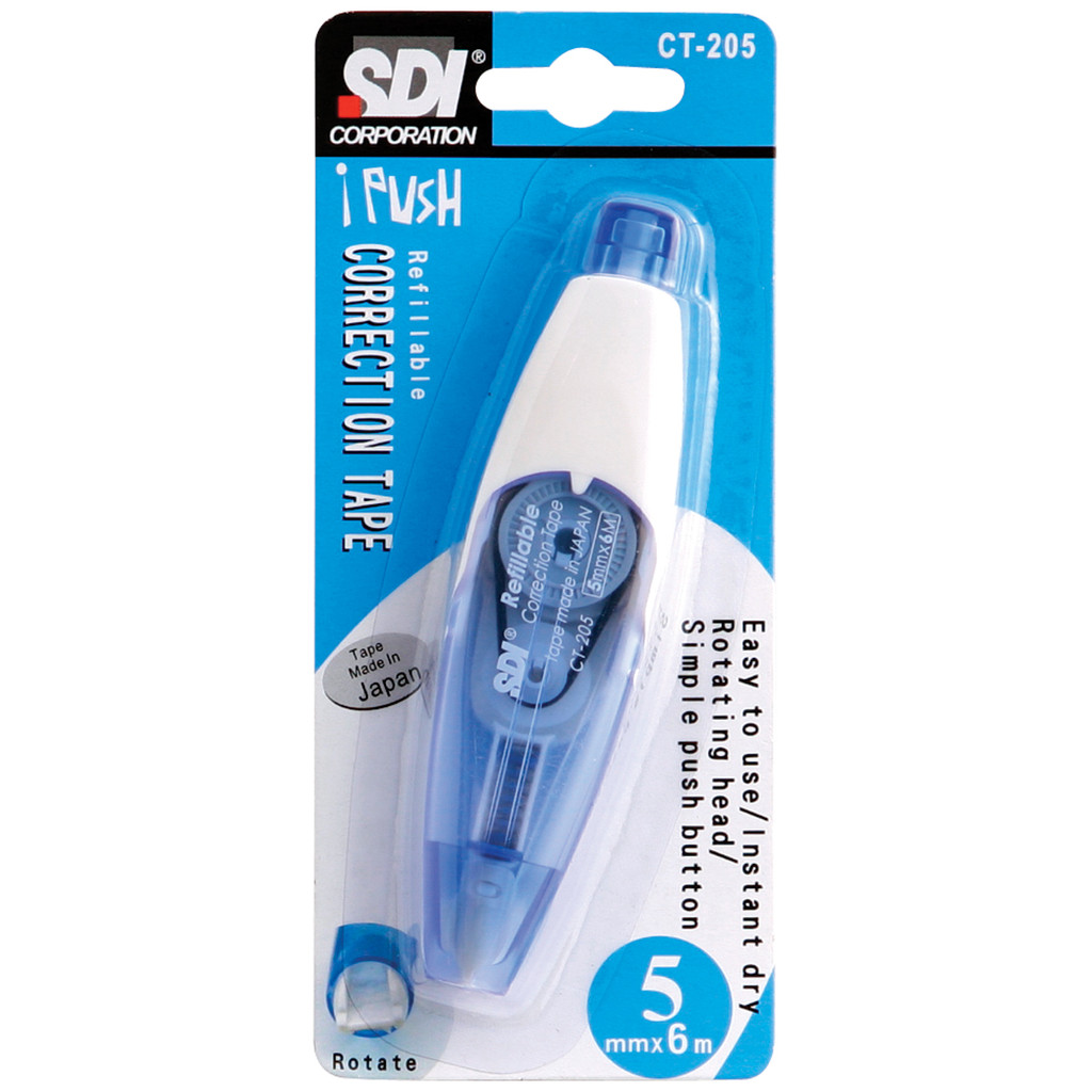 เทปลบคำผิด 5 มม.x6 ม. SDI CT-205