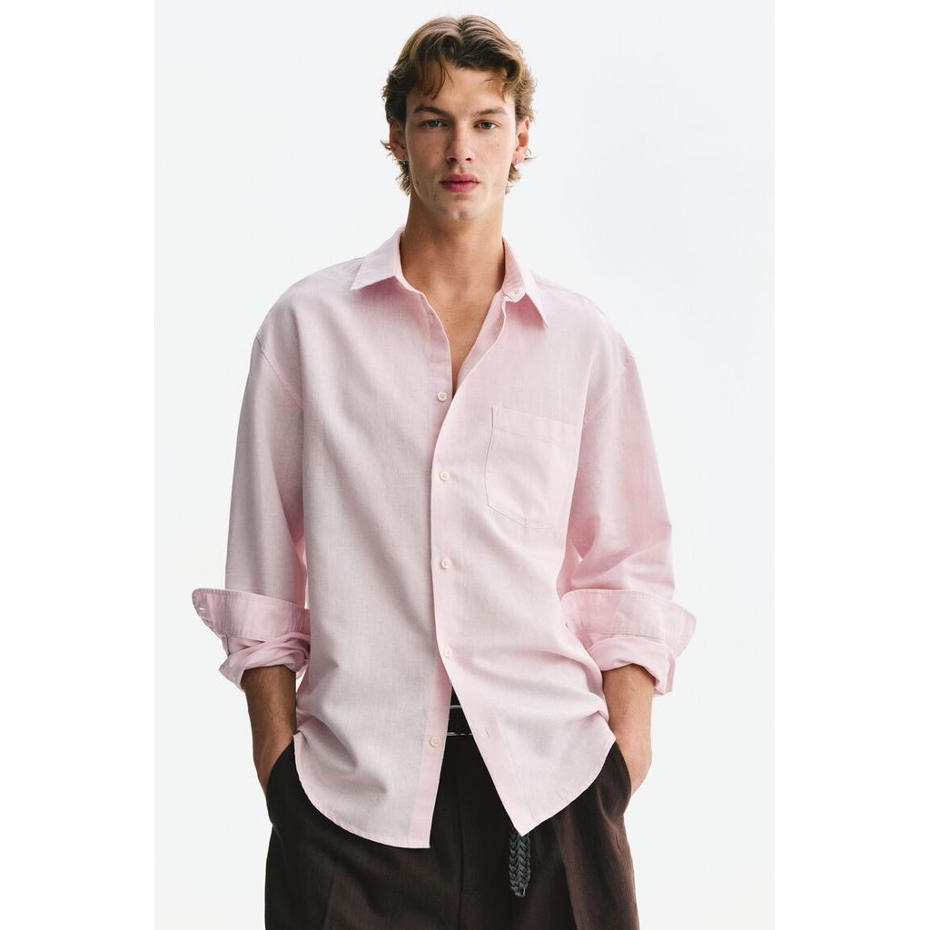 H&M قميص رجالي كتان مريح — صورة 7