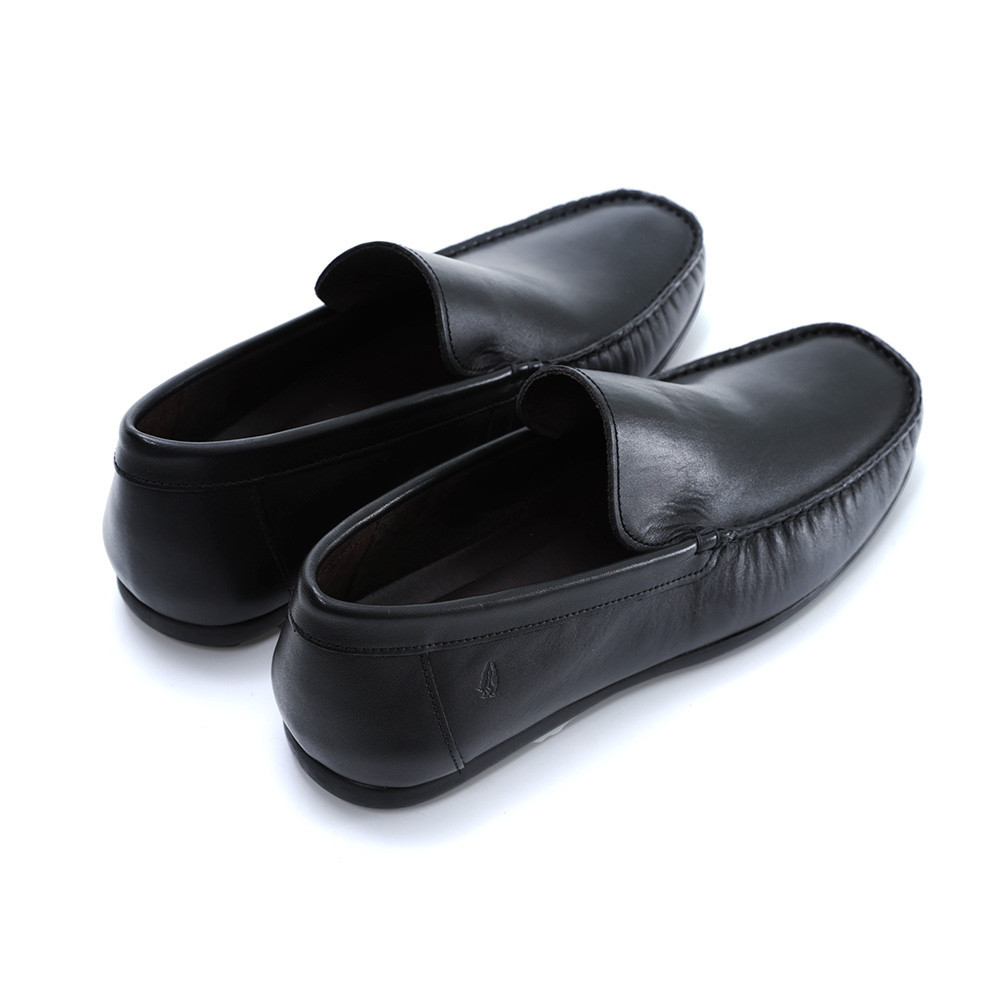 Hush Puppies حذاء رجالي رسمي جلد طبيعي — أسود