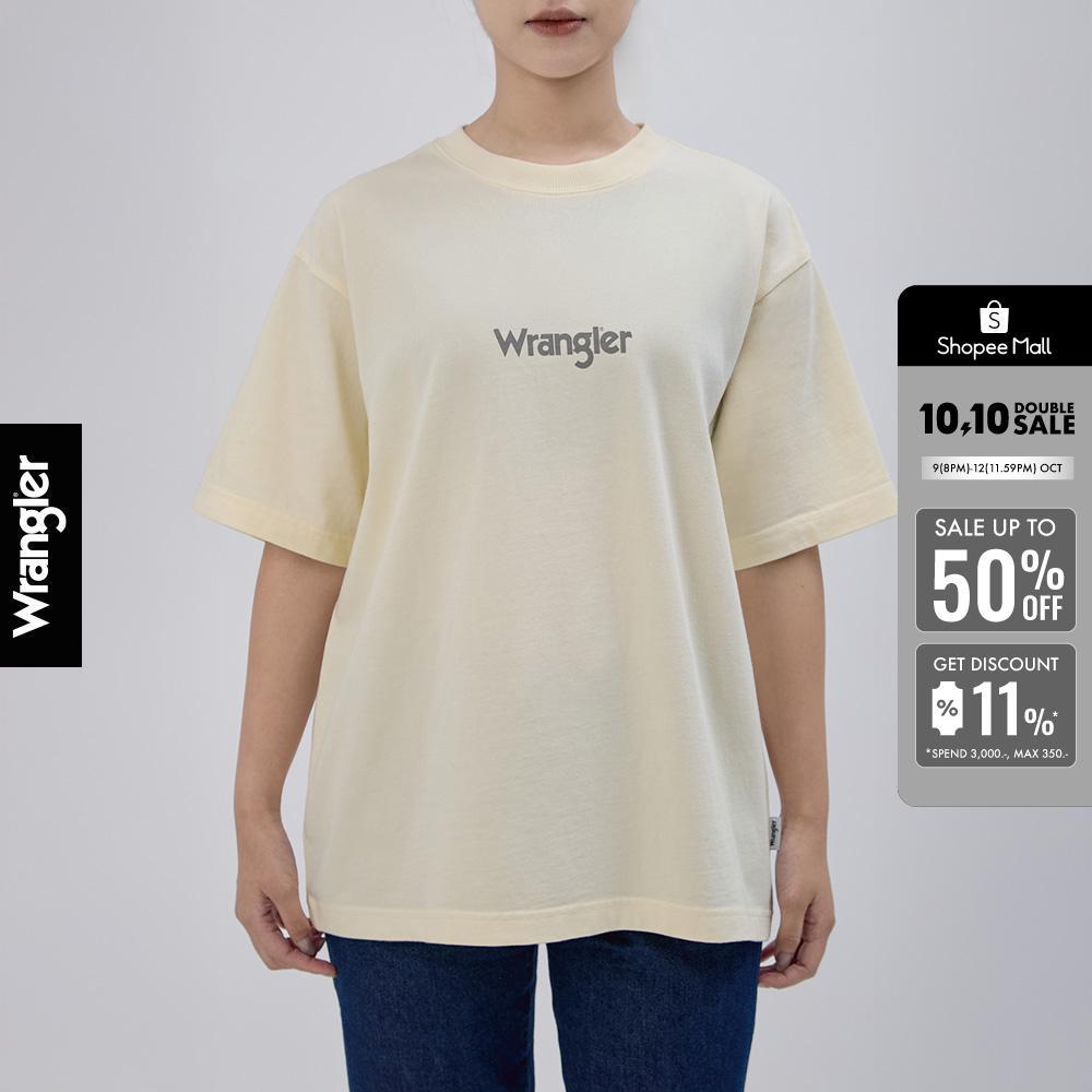 WRANGLER เสื้อยืดแขนสั้นผู้หญิง คอลเลคชั่น Everyday ทรง Relaxed รุ่น WR F325WTSSN02 สีเหลือง