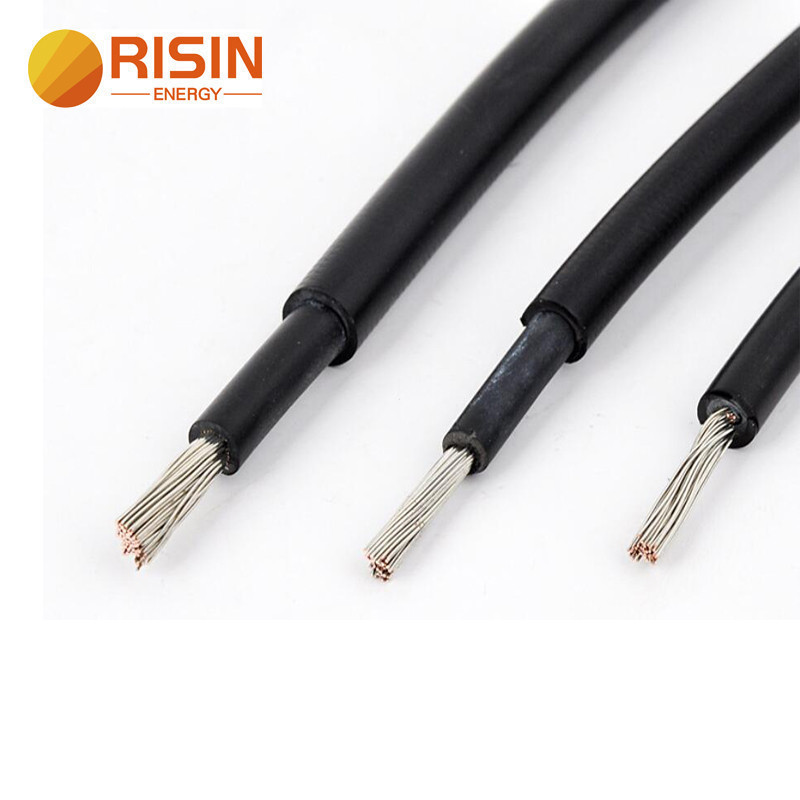 Risin 2 เมตร PV สายพลังงานแสงอาทิตย์สายไฟ 1000V 2pfg 1169 สายทองแดงบริสุทธิ์เส้น