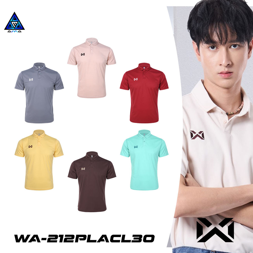 ลดแล้วลดอีก30% เสื้อโปโล WARRIX รุ่น VAFFLE รหัส WA-222PLACL34 วาริกซ์ ชุด 2 แท้100%
