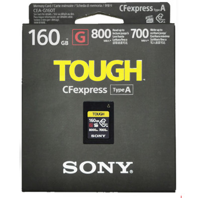 Sony CEA-G160T การ์ดหน่วยความจําความเร็วสูง CFexpress A-Type การ์ด TOUGH ข้อมูลจําเพาะสามหลักฐาน A7S