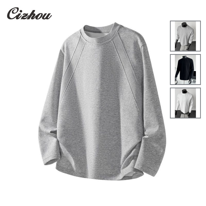 เสื้อฮู้ดแขนยาวลำลองคอกลม พิมพ์ทันสมัย เหมาะสำหรับวันในฤดูใบไม้ร่วง