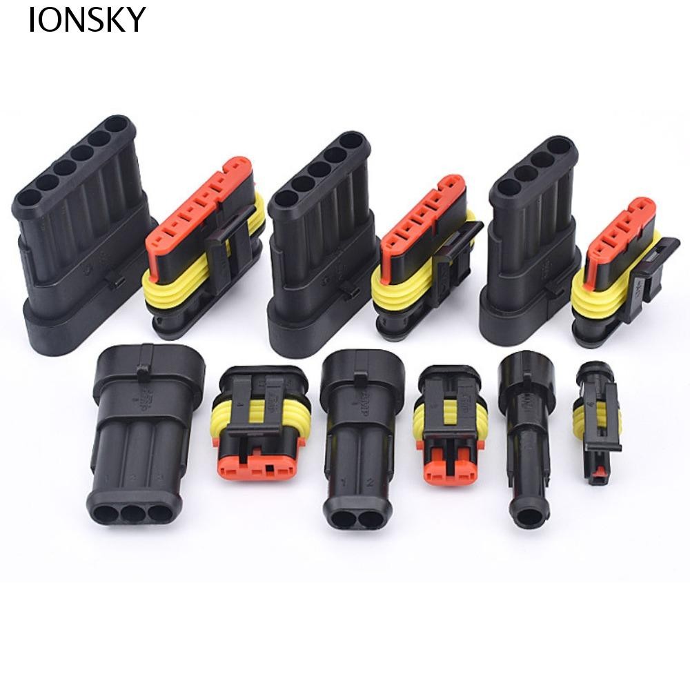 IONSKY ปลั๊กขั้วต่อสายไฟกันน้ํา Plug-In Unit Wear-Resisting 1P 2P 3P 4P 5P 1 2 3 4 5 6 Way Wire Harn