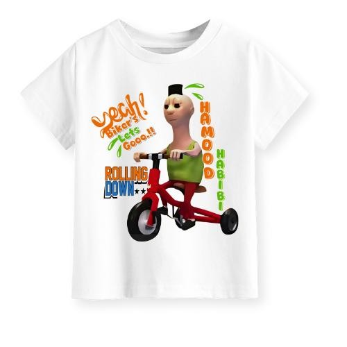 Hamood Habibi Rolling Down เสื้อยืดเด็กอายุ 2-16 ปีชายหญิง U Nisex เสื้อยืดเด็ก