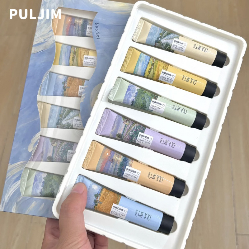 PULJIM ชุดครีมทามือ ซีรีส์ทุ่งข้าวสาลี น้ำหอม ครีมทามือให้ความชุ่มชื้น ความชุ่มชื้นอย่างล้ำลึก ติดทนนาน