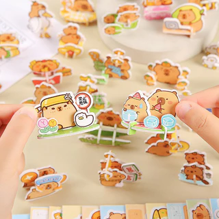 GeeToy ชุดประกอบของเล่น 3D 30 ชิ้น รูปตัวคาปิบาร่าขนาดเล็ก - ของเล่นเด็กเสริมพัฒนาการ ฝึกสมาธิ
