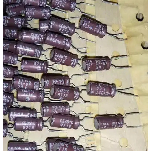 30 ชิ้น/ล็อตต้นฉบับญี่ปุ่น ELNA 50V 0.47UF CE-BP non-polar สีน้ําตาลเสียง electrolytic capacitor 5X1