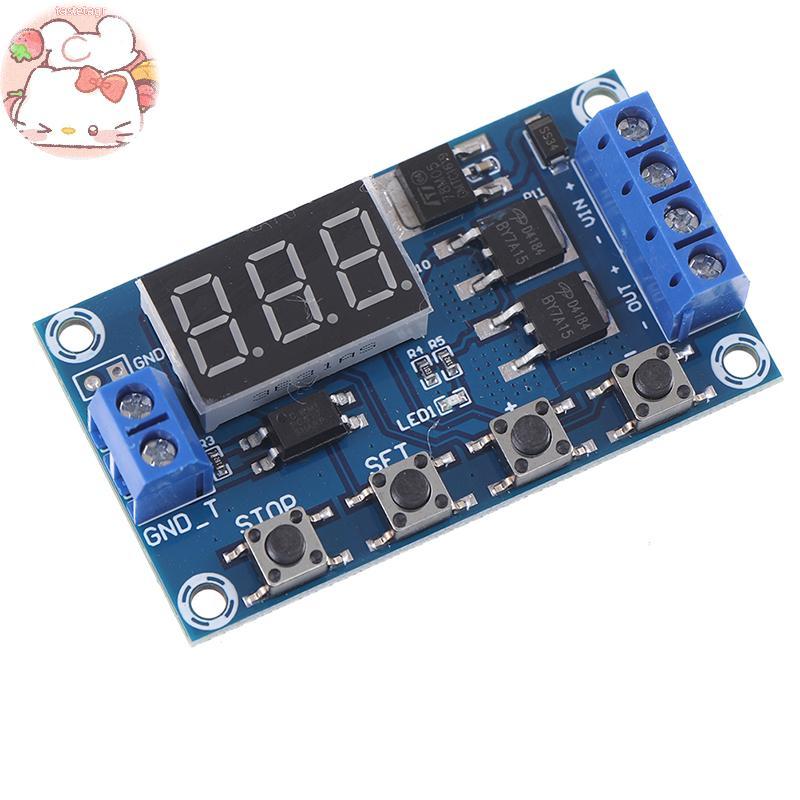 Tast 6-30V Dual MOS LED Digital Time Delay Relay Module Circuit Board EN